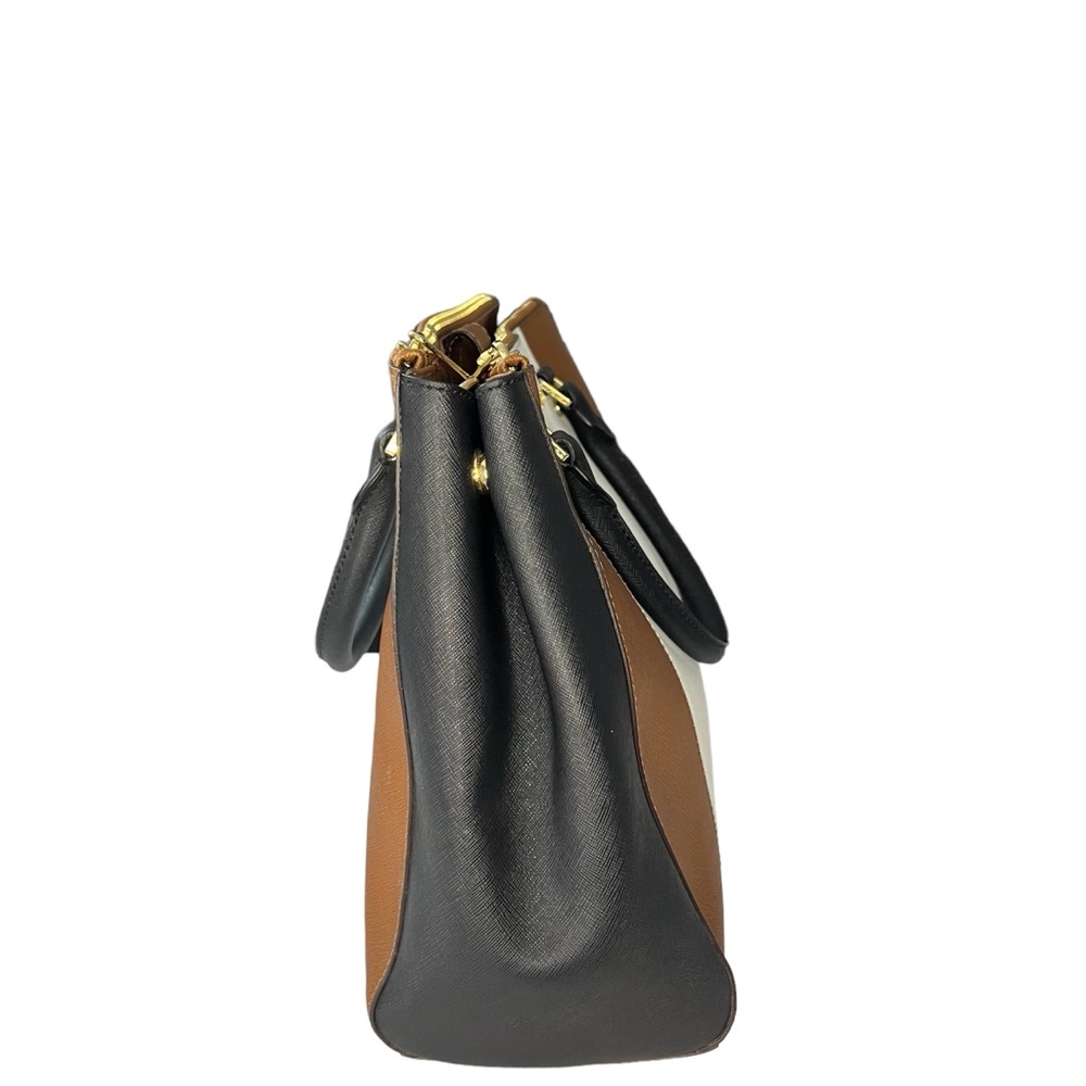 Color Block Tote w/ wallet with Optional Crossbody Strap - Picture 6 of 10